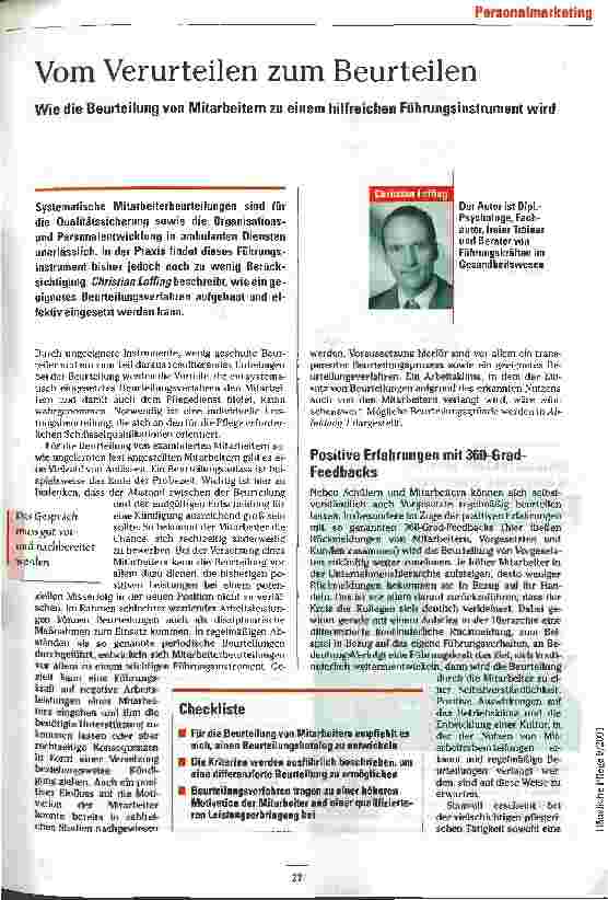Vorschauseite 1: Vom Verurteilen zum Beurteilen