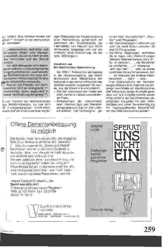 Vorschauseite 2: Anregungen zur Heimordnung