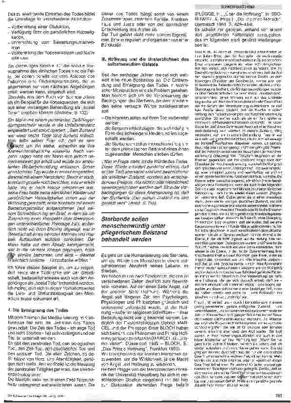 Vorschauseite 4: Angst und Hoffnung des Sterbenden