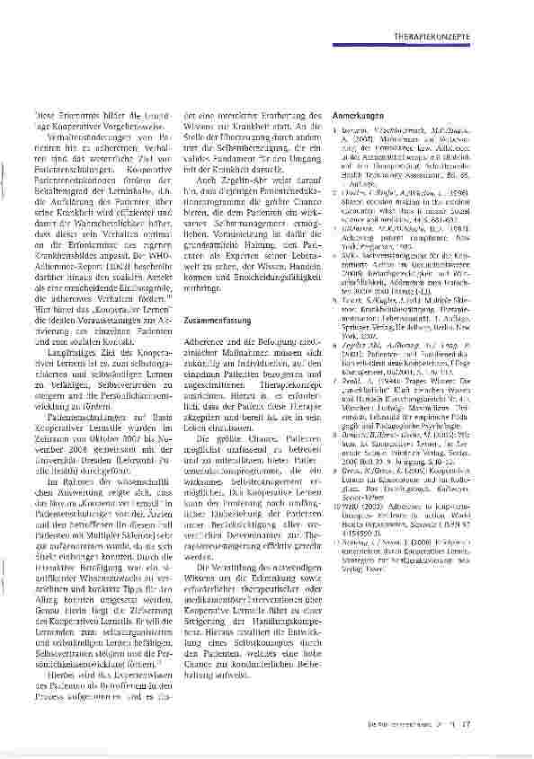 Vorschauseite 4: Steigerung der Therapietreue bei Patienten