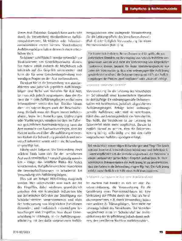 Vorschauseite 2: Die Aufklärungspflicht: Rechtliche Anforderungen und versicherungsrechtliche Konsequenzen