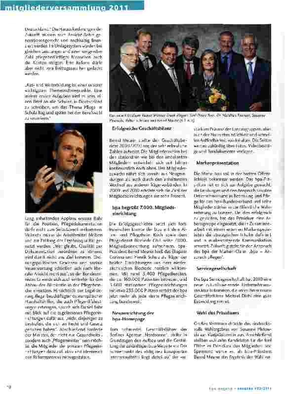 Vorschauseite 2: Deutschland braucht die Pflege - wir brauchen die Fachkräfte!
