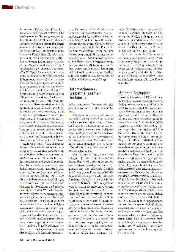 Vorschauseite 3: Selbstmanagement -Theoretischer Hintergrund