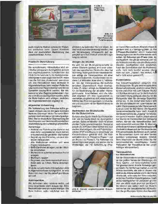 Vorschauseite 5: Autologe Bluttransfusion und isovolämische Hämodilution