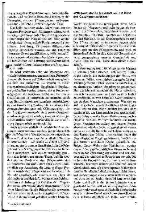 Vorschauseite 4: Ethik und Berufsidentität in der Pflege - die Innenseite des Pflegenotstandes