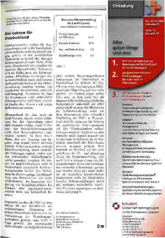 Vorschauseite 4: Das australische Casemix Funding Die Lehren für Deutschland