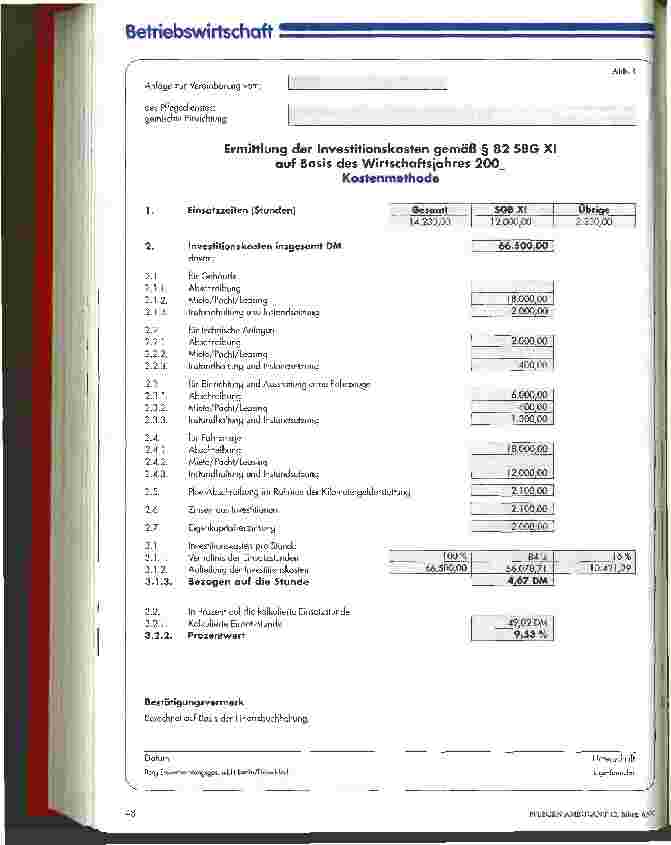 Vorschauseite 4: Mit Zahlen Fakten schaffen Investitutionskosten - das Zünglein an der Waage