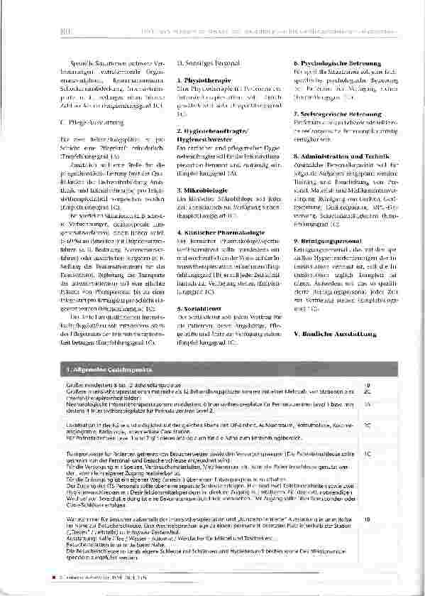 Vorschauseite 3: Empfehlungen zur Struktur und Ausstattung von Intensivtherapiestationen - Kurzversion -