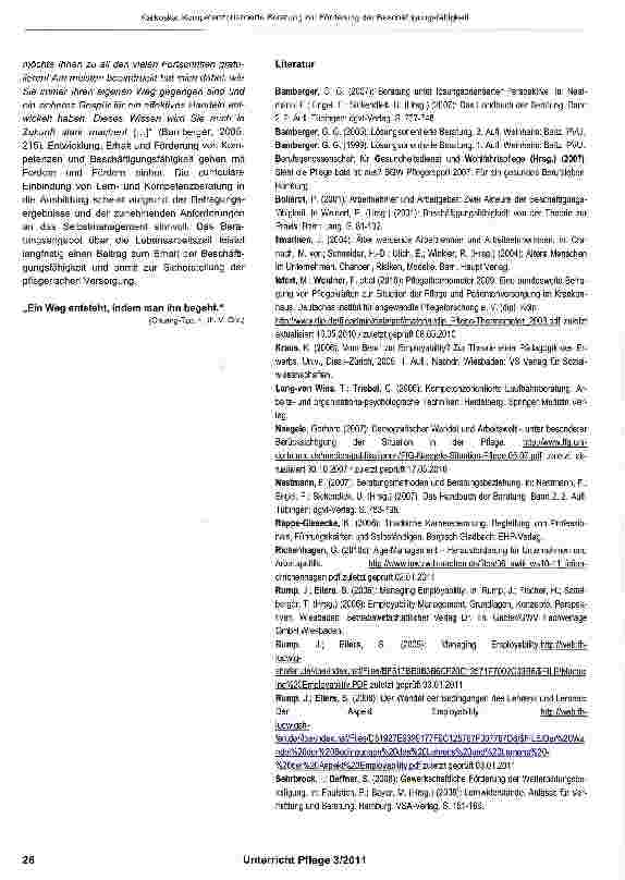 Vorschauseite 5: Kompetenzorientierte Beratung zur Förderung der Beschäftigungsfähigkeit
