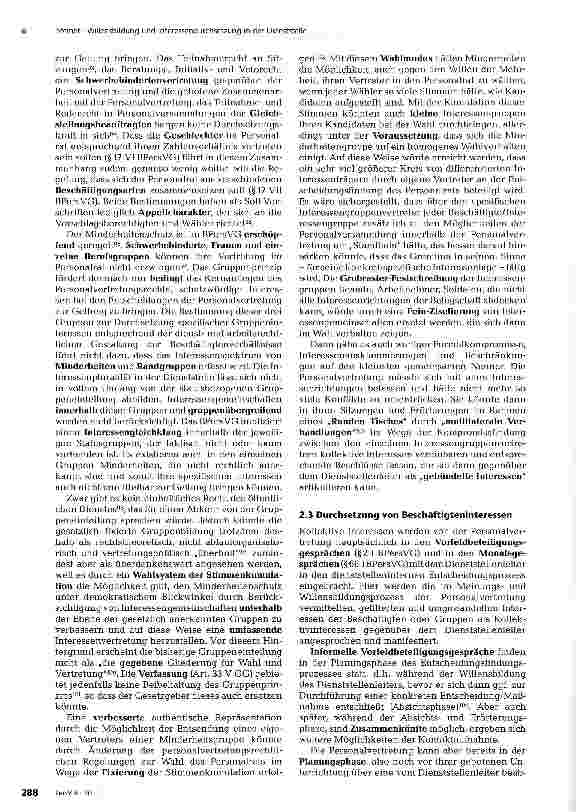 Vorschauseite 5: Willensbildung und Interessendurchsetzung in der Dienststelle