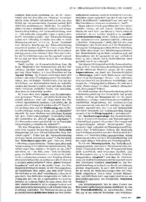Vorschauseite 6: Willensbildung und Interessendurchsetzung in der Dienststelle