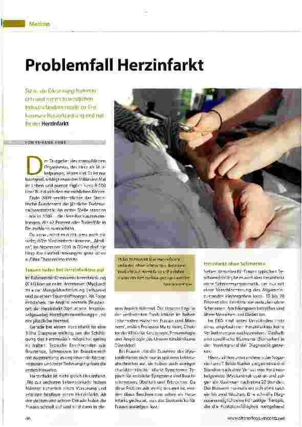 Vorschauseite 1: Problemfall Herzinfarkt