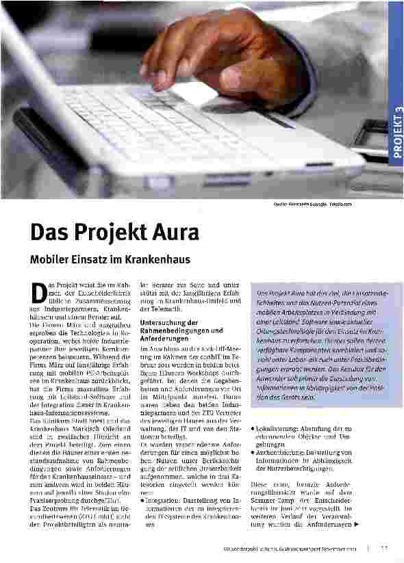 Vorschauseite 1: Das Projekt Aura