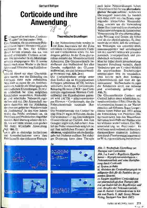 Vorschauseite 1: Coricoide und ihre Anwendung