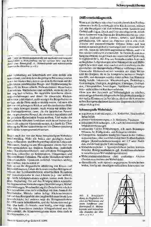 Vorschauseite 3: Das Kreuz mit dem Kreuz Anmerkungen zum leidvollen chronischen Rückenschmerz