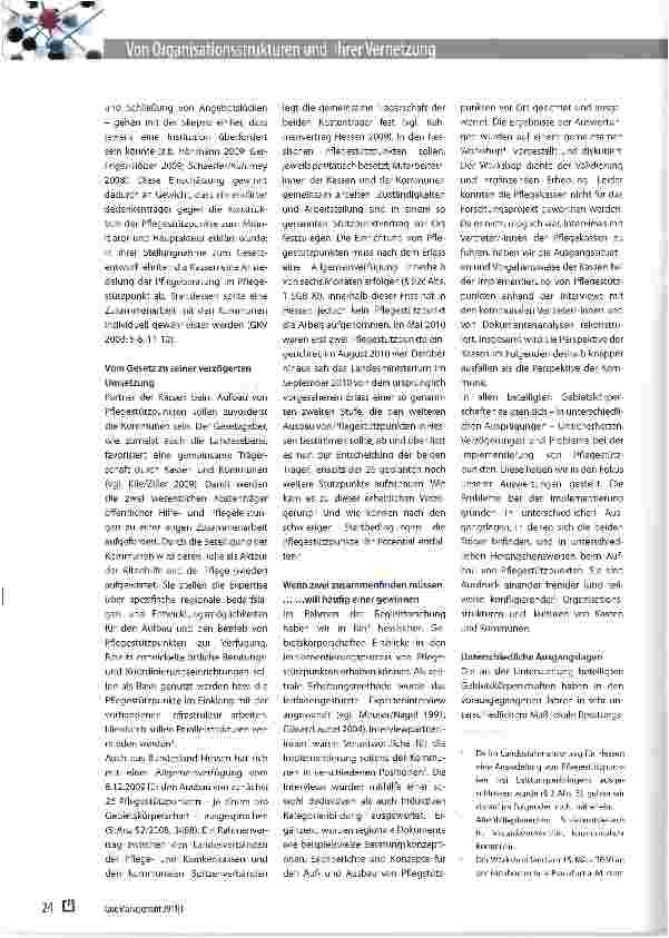 Vorschauseite 2: Von Organisationsstrukturen und ihrer Vernetzung zu einer vernetzten Kultur