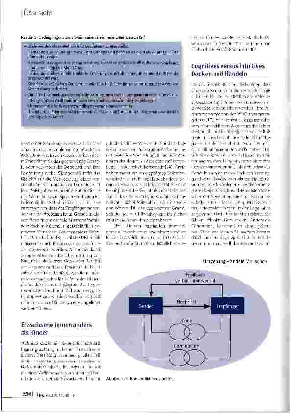 Vorschauseite 3: Motivation und Kommunikation zur Verbesserung der Compliance bei der Händehygiene