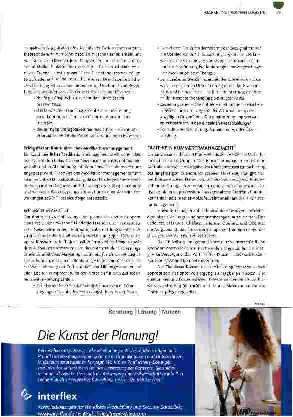 Vorschauseite 4: Kooperation mit Niedergelassenen: Anker im Markt