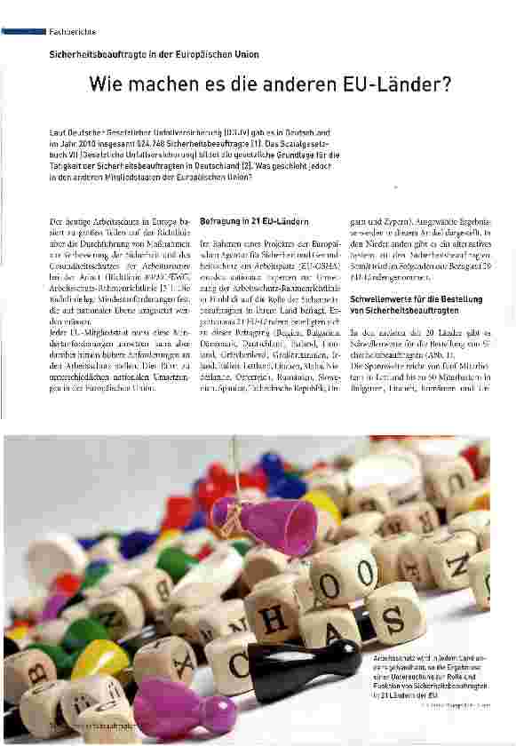 Vorschauseite 1: Wie machen es die anderen EU-Länder?