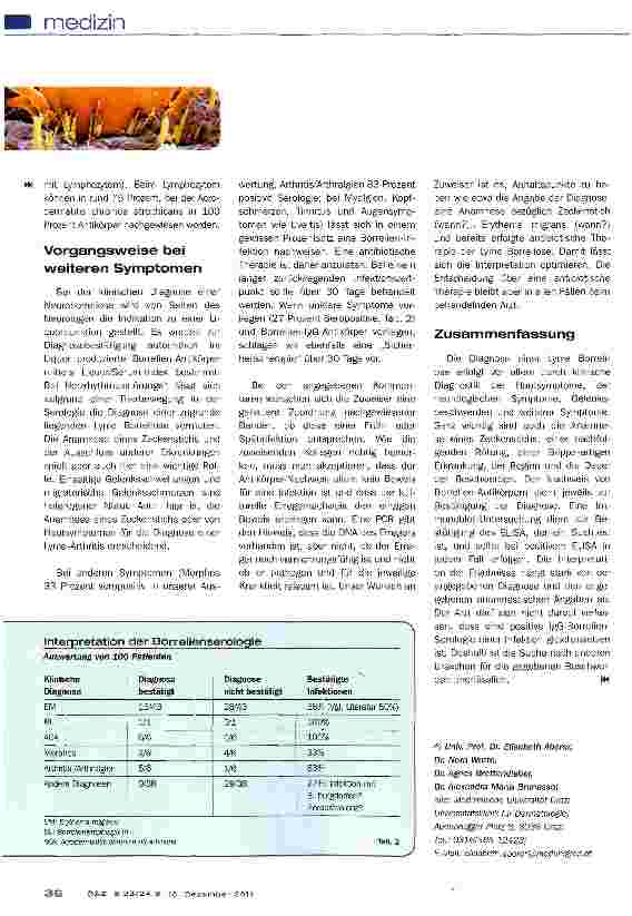 Vorschauseite 3: Borrelien-Serologie in der Praxis
