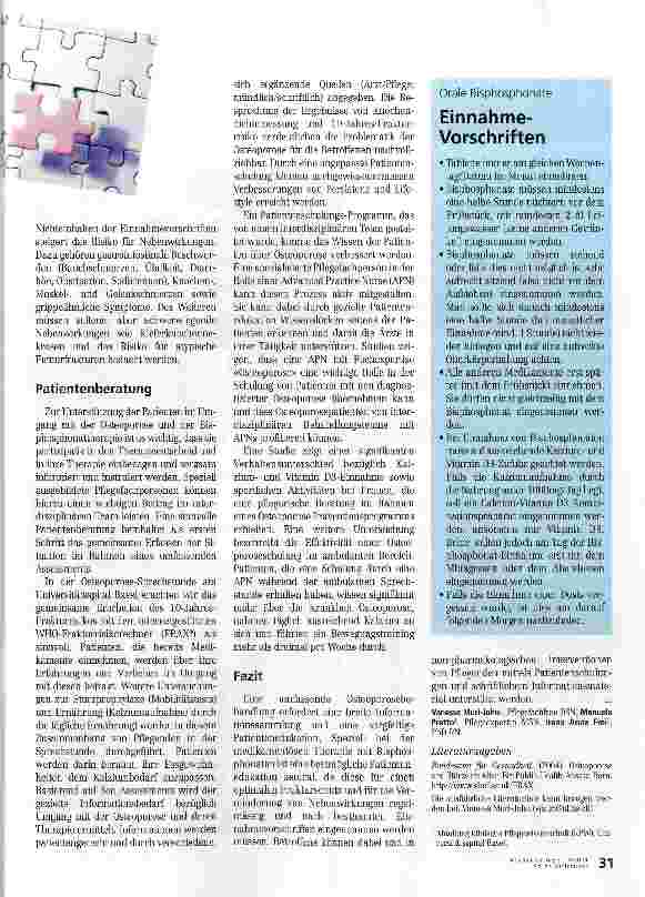 Vorschauseite 2: Gute Patientenschulung kann Frakturen verhindern