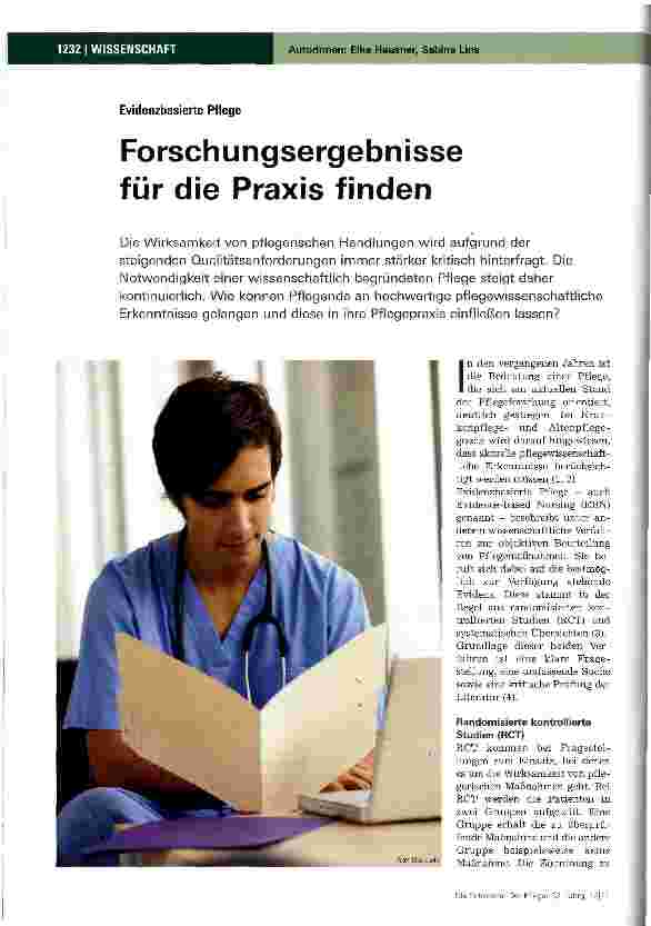 Vorschauseite 1: Forschungsergebnisse für die Praxis finden