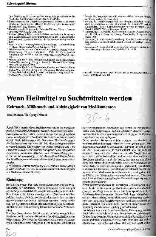Vorschauseite 1: Wenn Heilmittel zu Suchtmitteln werden Gebrauch, Mißbrauch und Abhängigkeit von Medikamenten