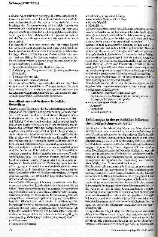 Vorschauseite 2: Die Qualifikation einer Krankenpflegekraft in der Schmerzambulanz