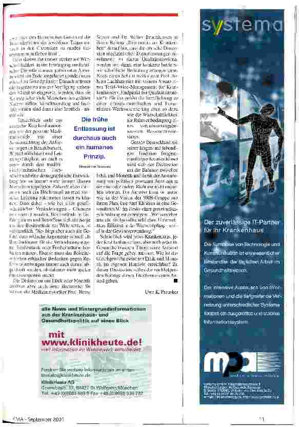 Vorschauseite 3: Zwischen Ethik und Monetik