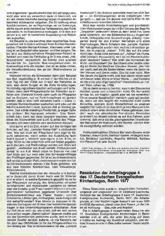 Vorschauseite 2: Von verlernbarer Humanität