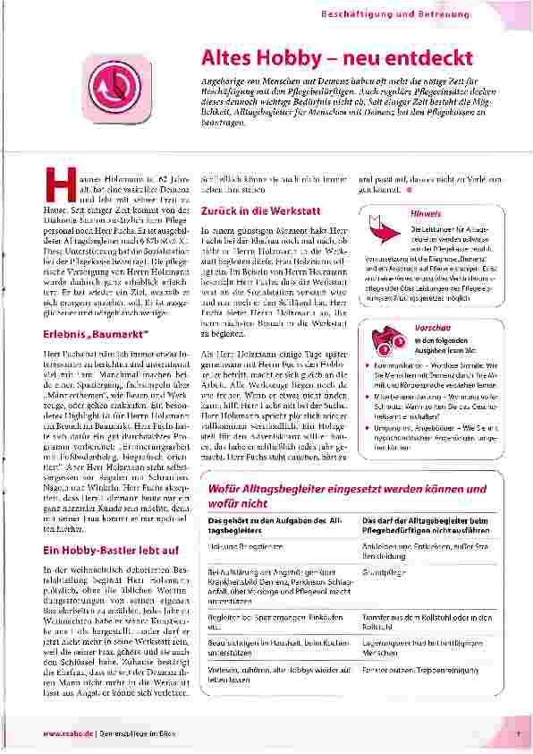 Vorschauseite 1: Altes Hobby - neu entdeckt