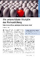 Vorschauseite 1: Die unterschätzte Disziplin der Markenbildung