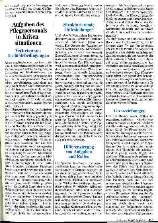 Vorschauseite 2: Aufgaben des Pflegepersonals in Krisen und Notfallsituationen
