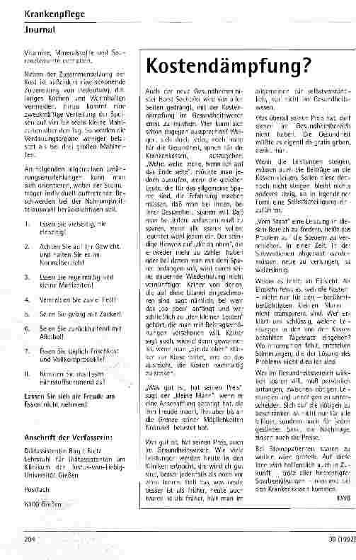 Vorschauseite 3: Ernährung bei Darmstoma