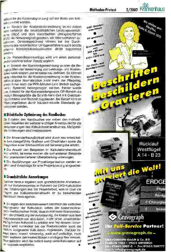 Vorschauseite 3: Kalkulation von Fallkosten in einem deutschen DRG-System Ergebnisse des Methoden-Pretests