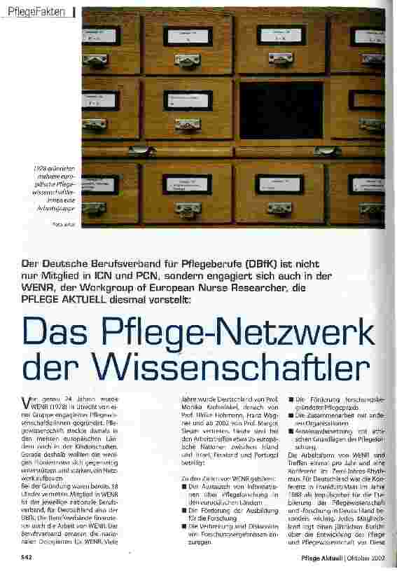 Vorschauseite 1: Das Pflege-Netzwerk der Wissenschaftler