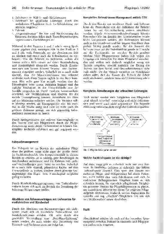 Vorschauseite 5: Finanzstrategien in der ambulanten Pflege
