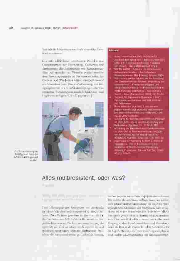 Vorschauseite 1: Alles multiresistent, oder was?