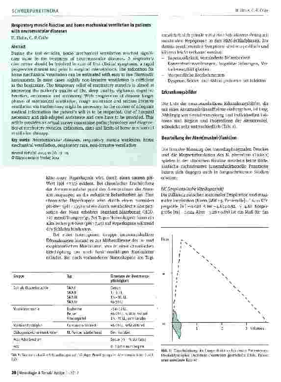 Vorschauseite 2: Atemmuskelfunktion und Beatmungstherapie bei neuromuskulären Erkrankungen