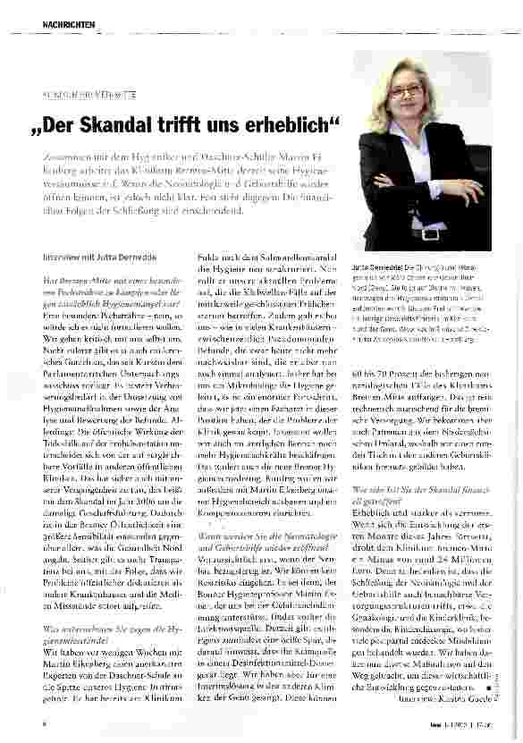 Vorschauseite 1: Der Skandal trifft uns erheblich