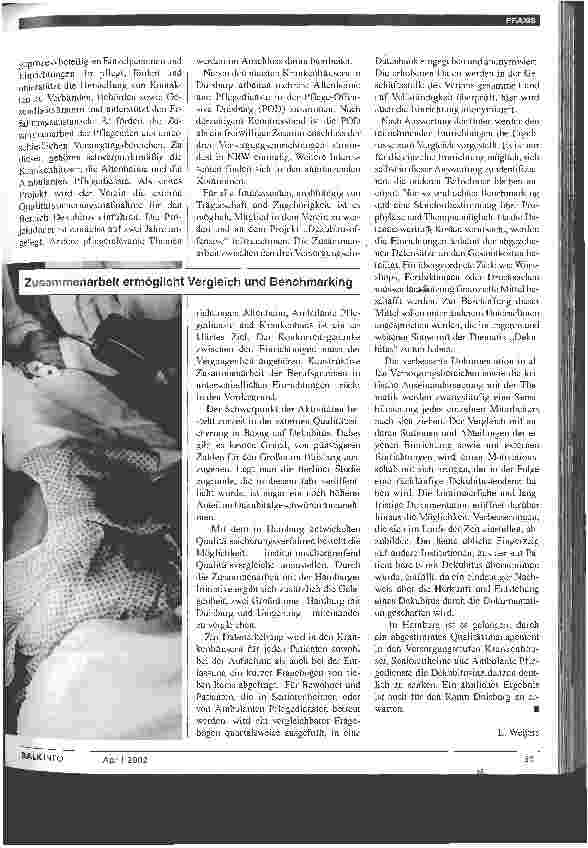 Vorschauseite 2: Dekubitusprophylaxe: Zusammenarbeit ist das erklärte Ziel