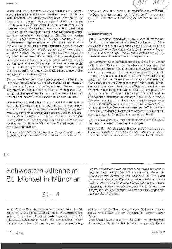 Vorschauseite 5: Zur sozialen Situation von Bewohnern in Altenheimen