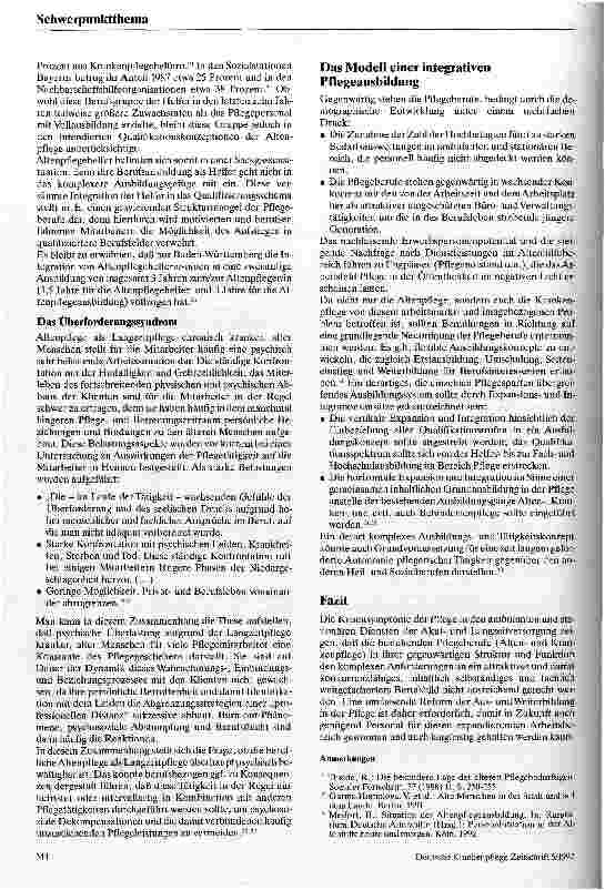 Vorschauseite 3: Altenpflege Konzepte, Grenzen und Perspektiven der Altenpflege als Beruf