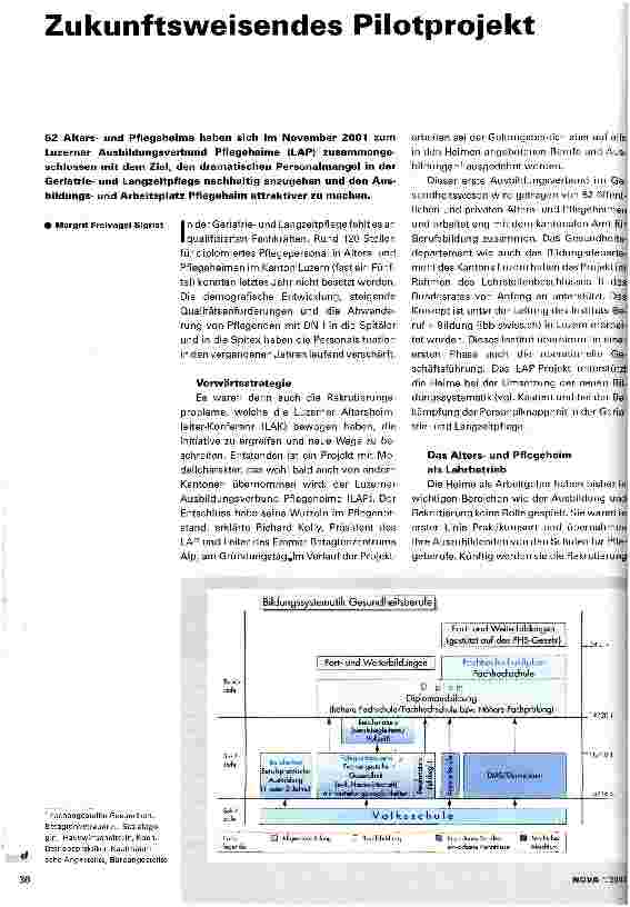 Vorschauseite 1: Zukunftsweisendes Pilotprojekt