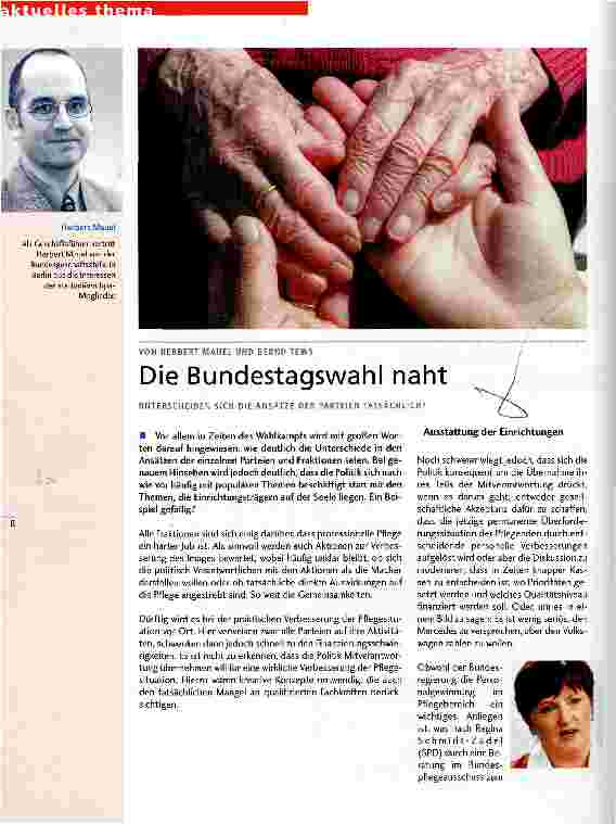 Vorschauseite 1: Die Bundestagswahl naht Unterscheiden sich die Ansätze der Parteien tatsächlich?