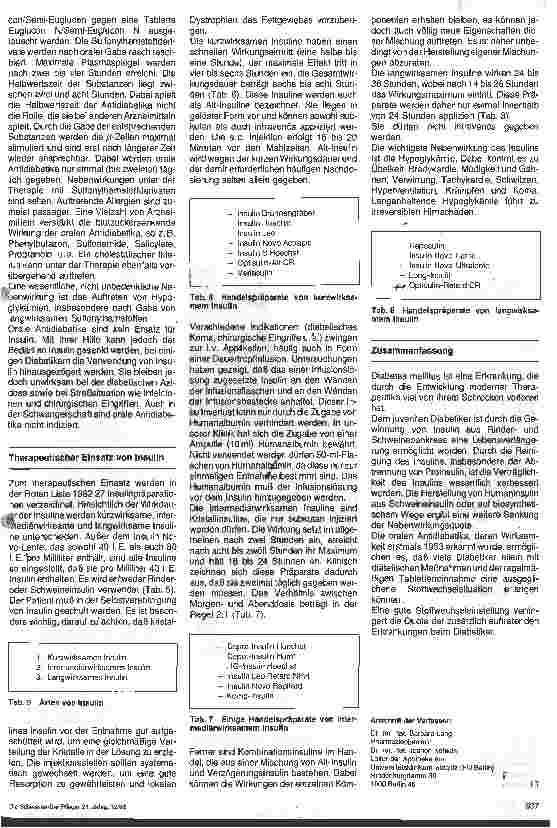 Vorschauseite 4: Möglichkeiten zur Behandlung des Diabetes mellitus - 9.Folge Arzneimittellehre
