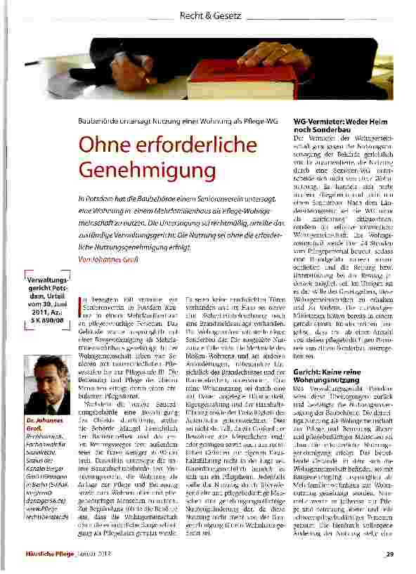 Vorschauseite 1: Ohne erforderliche Genehmigung