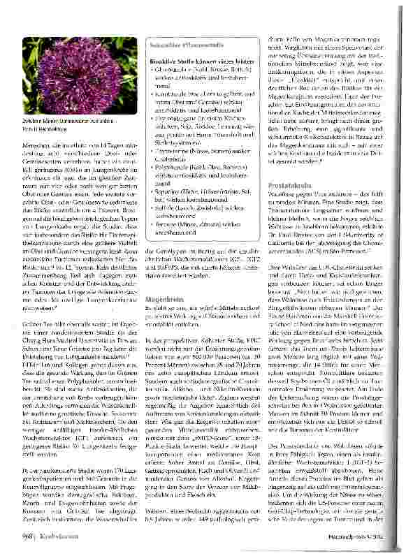 Vorschauseite 6: Speiseplan gegen Krebs