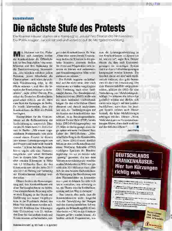 Vorschauseite 1: Die nächste Stufe des Protests