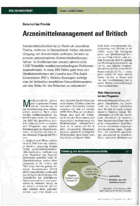 Vorschauseite 1: Arzneimittelmanagement auf Britisch